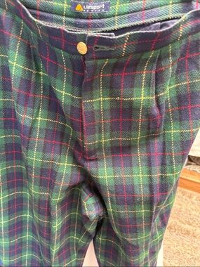 Liz Claiborne Green Plaid Tartan Pants